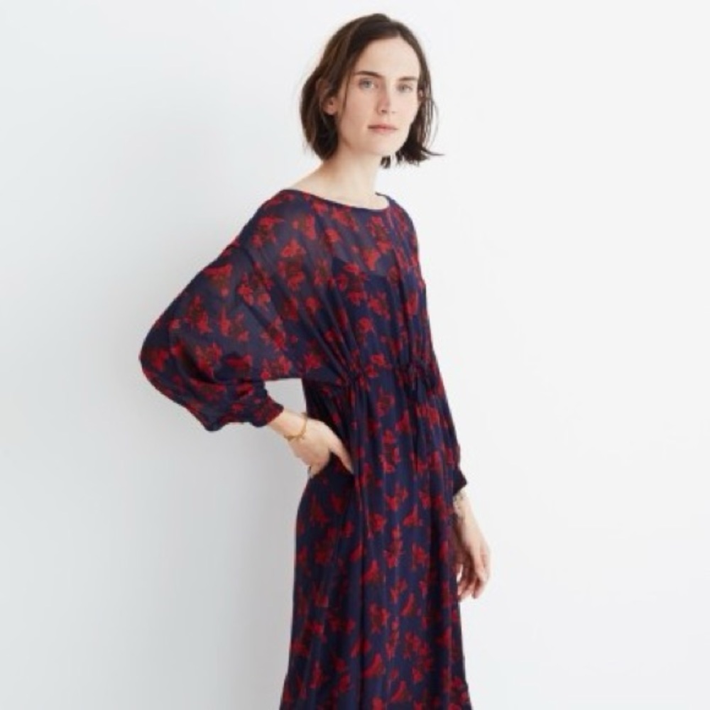 Madewell x no.6 silk magical dress in vintage rose